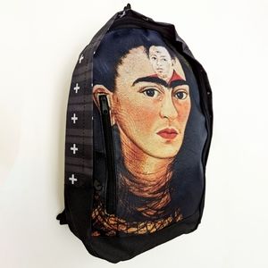 Frida Kahlo inspired backpack // Crosses pattern on the sides